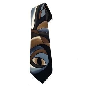 Robert Daskal Hand Painted Men's Silk Dress Tie